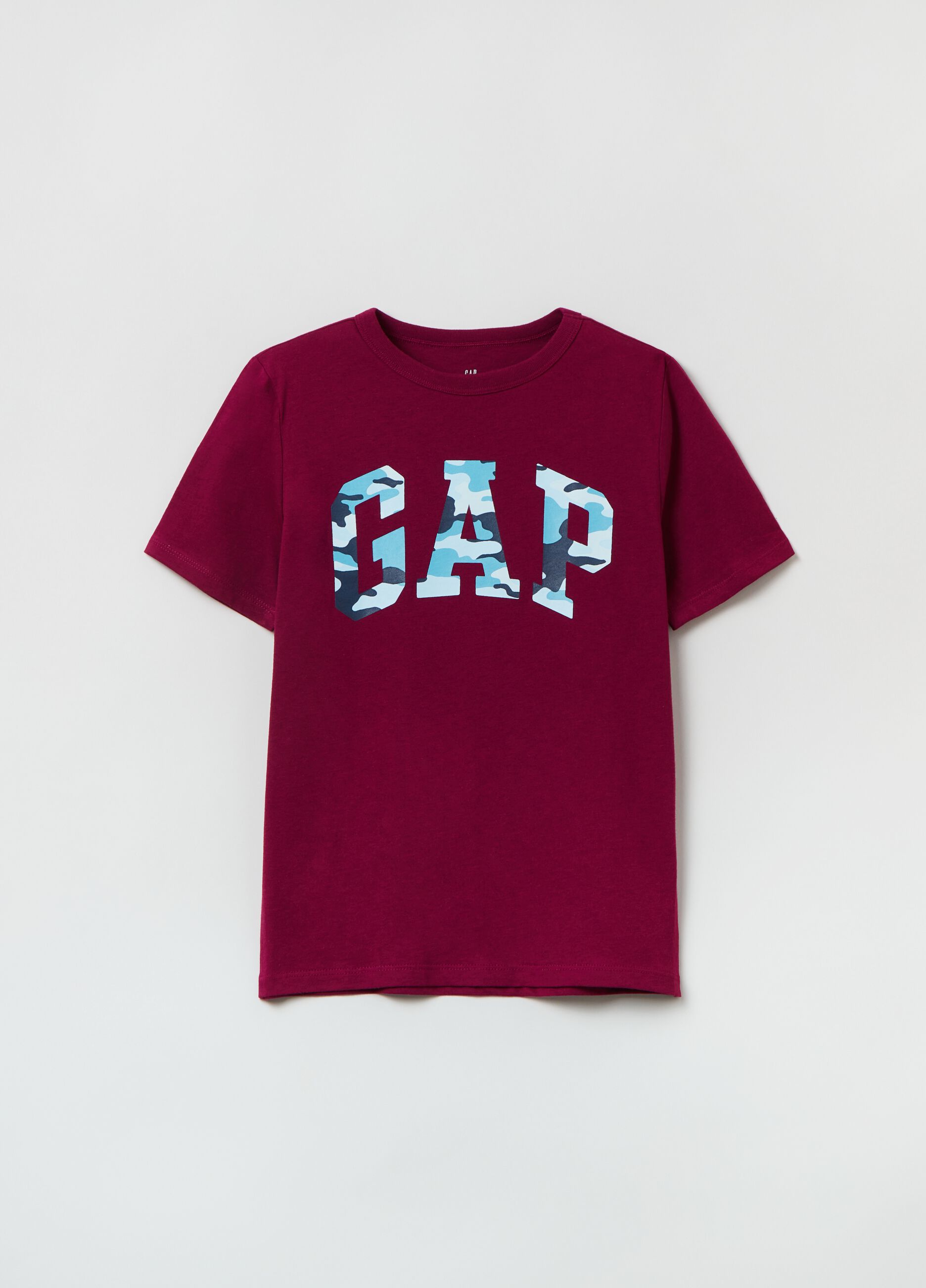 T-shirt with camo logo print