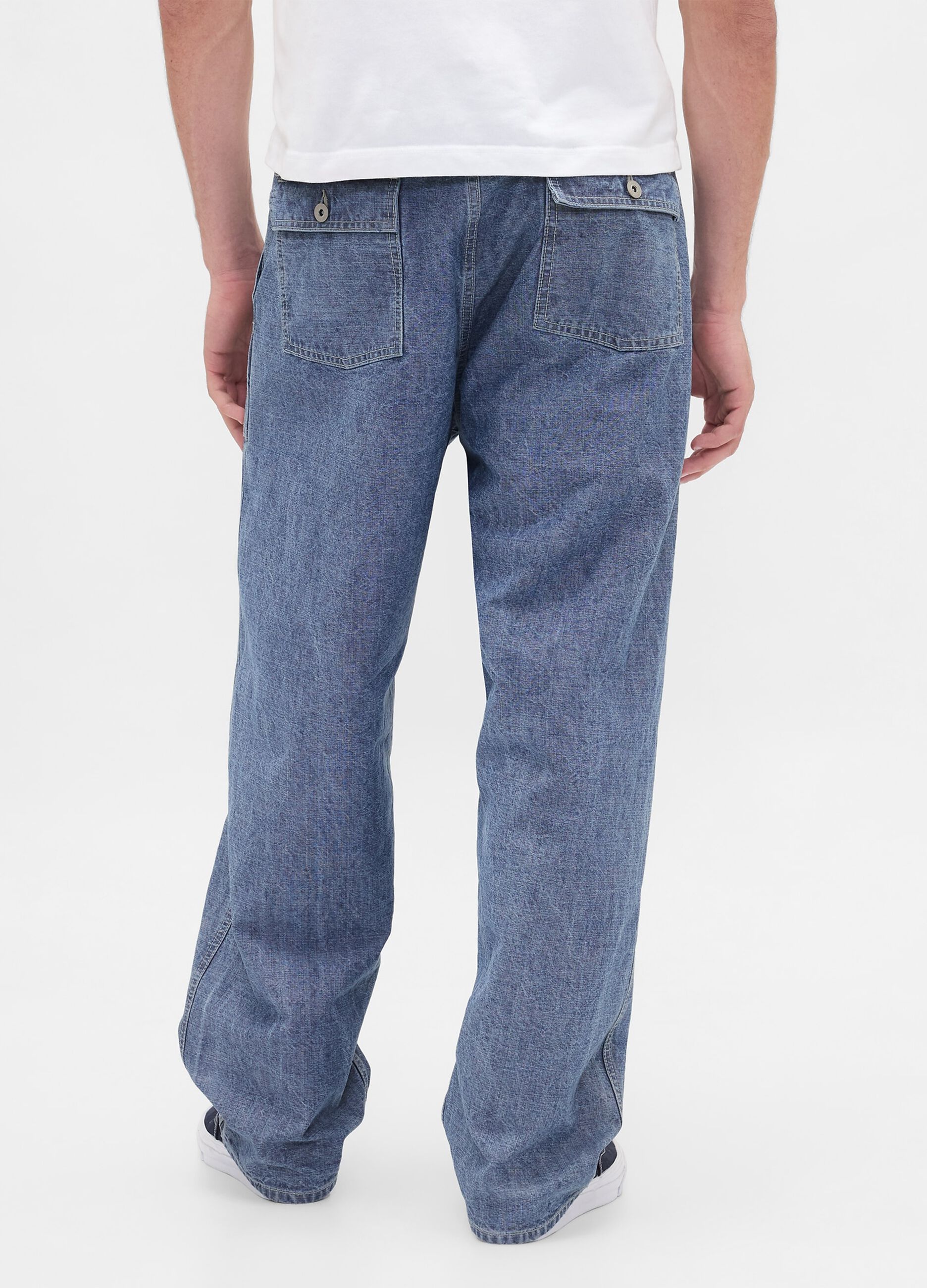 Pantaloni in denim regular blu_2