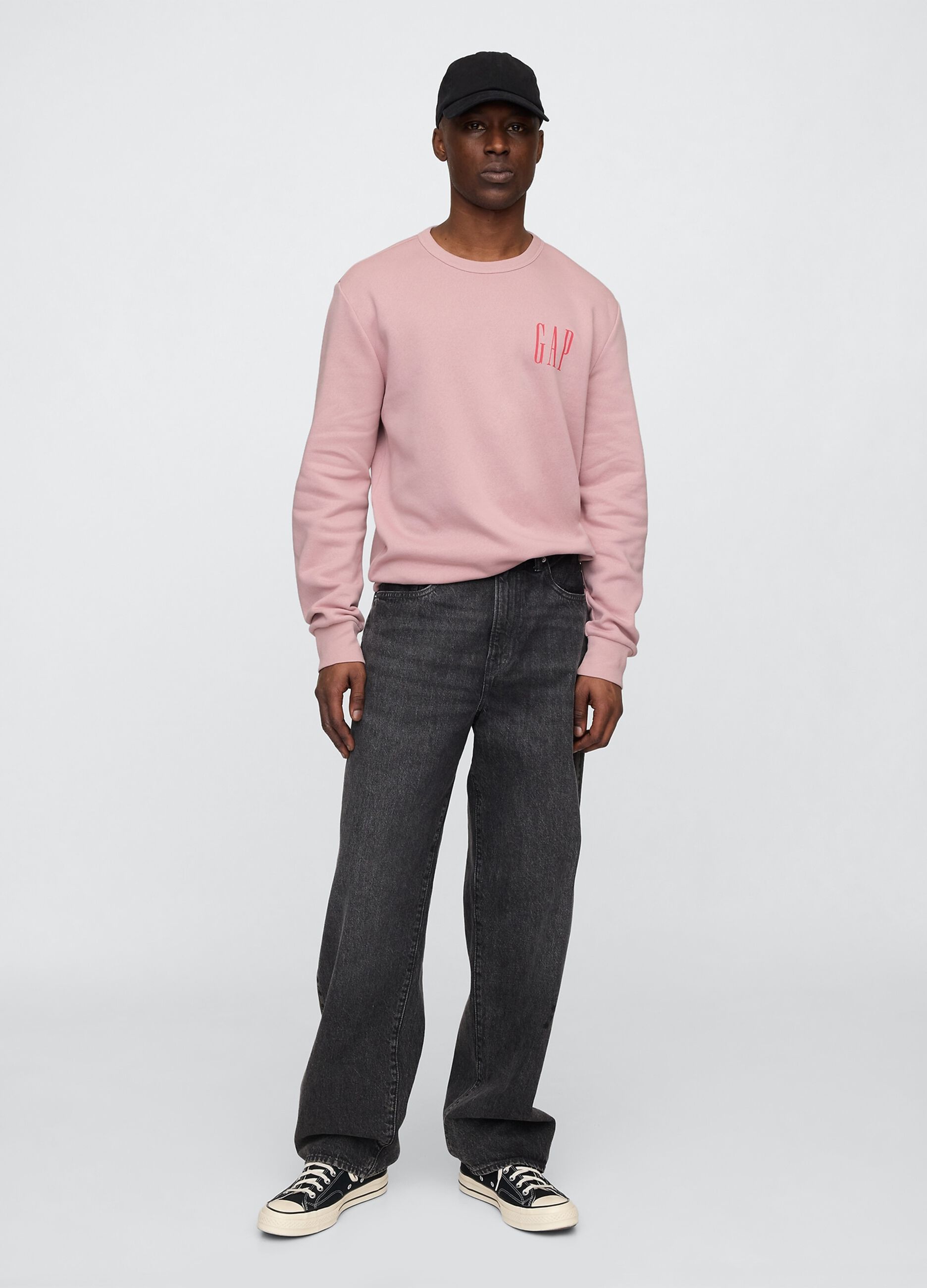 Felpa rosa con logo Gap_1