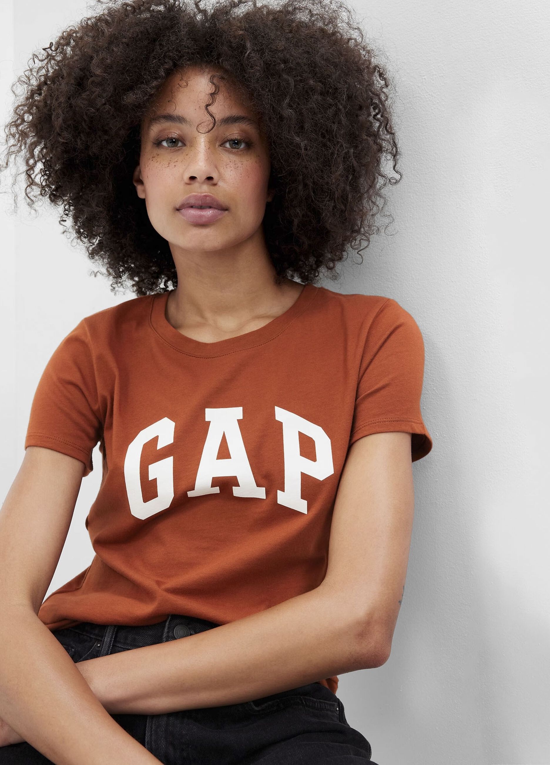 Cotton T-shirt with logo print