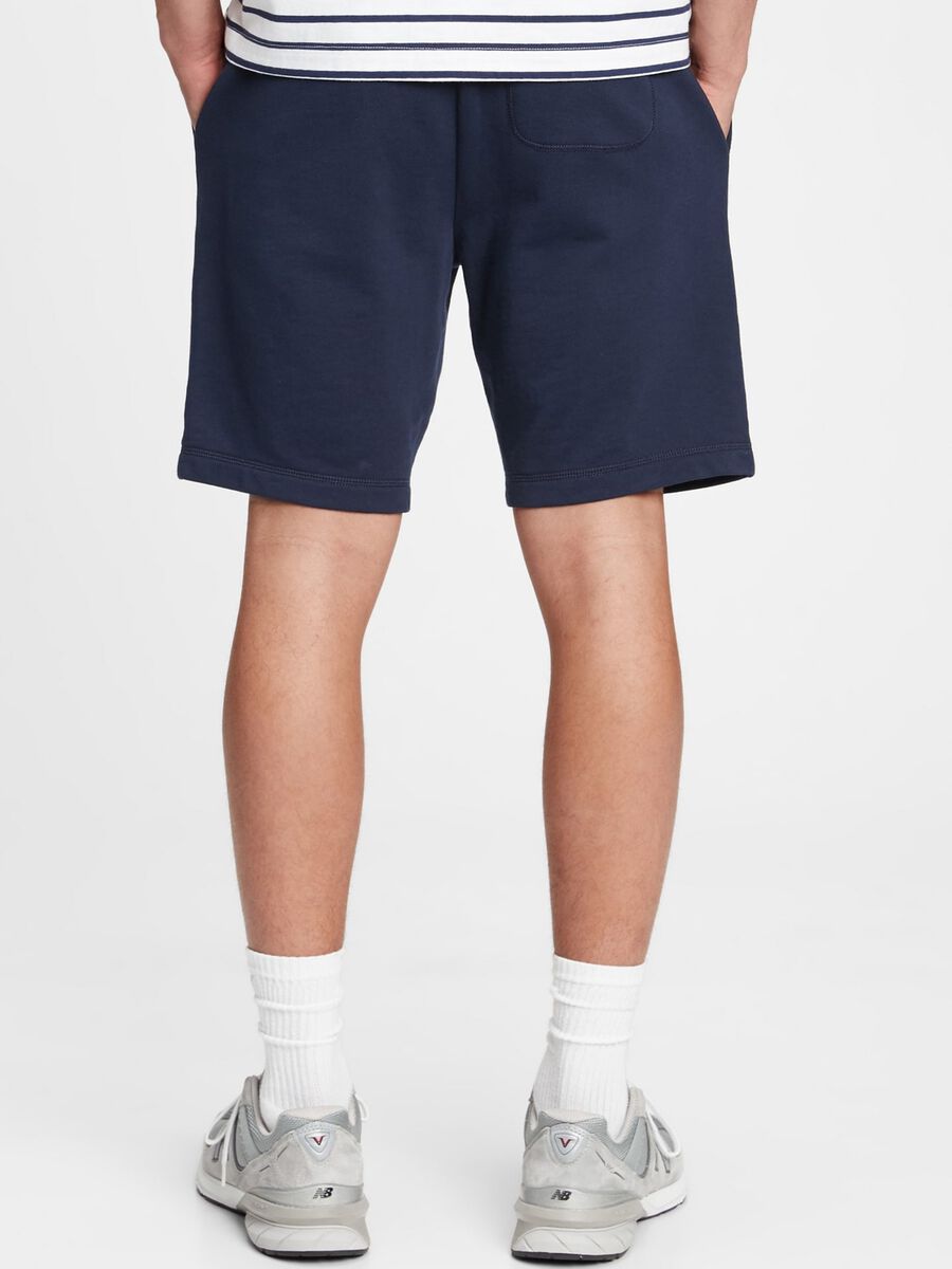 Bermuda jogger in felpa con ricamo logo Uomo_2