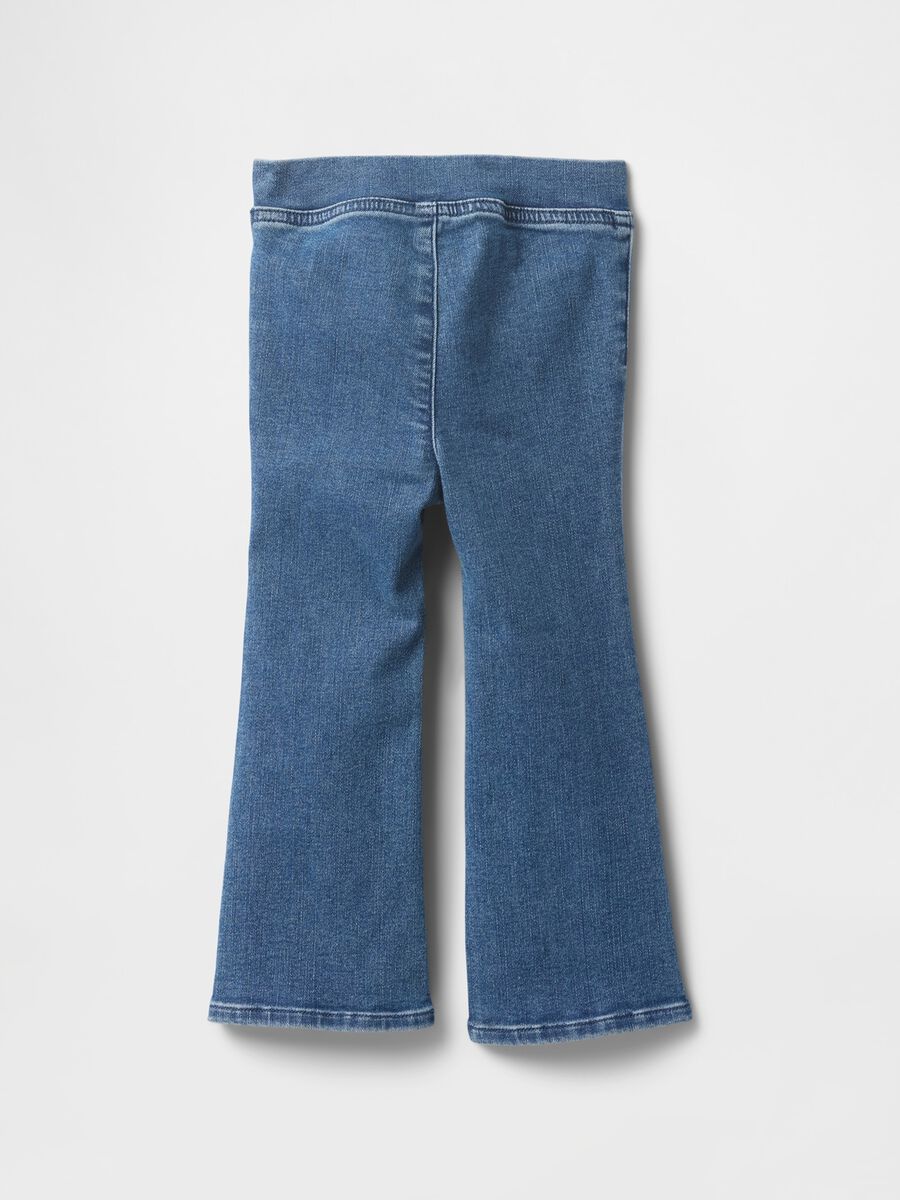 Pantaloni denim elasticizzati Bambina_1