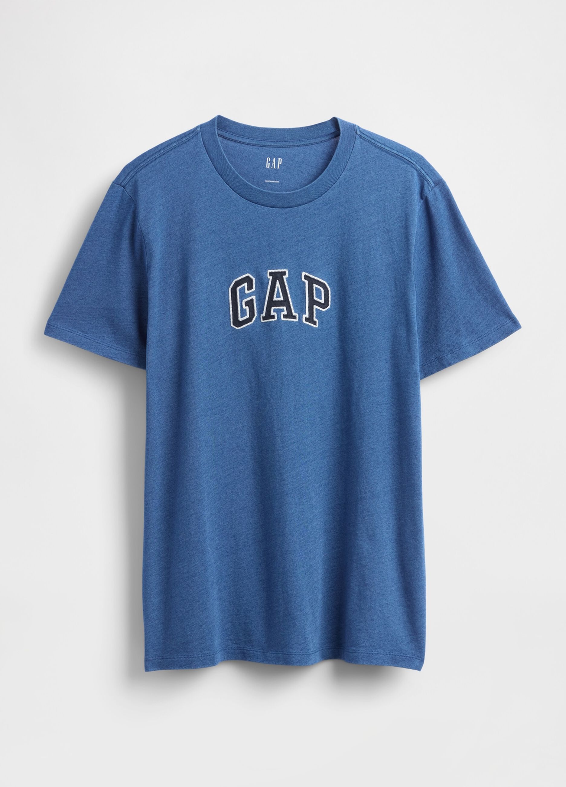 Blue Short Sleeve Cotton T-shirt