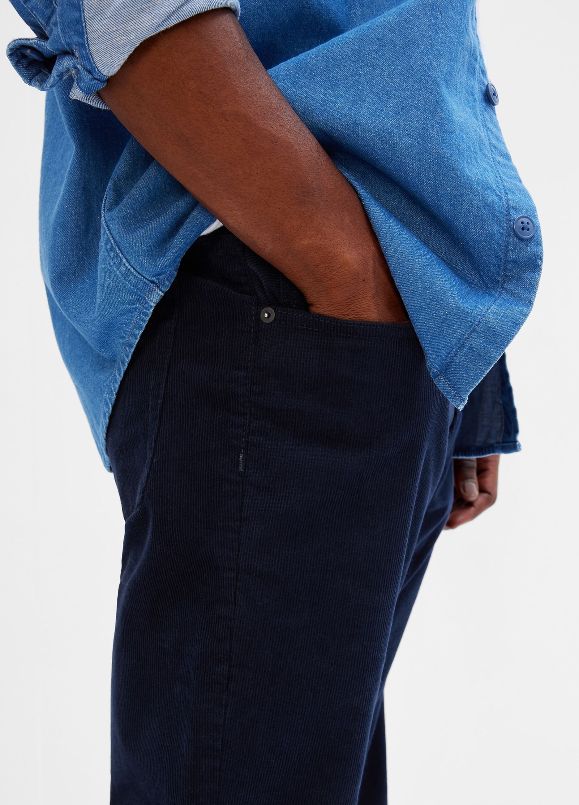 Jeans slim fit in corduroy stretch_1