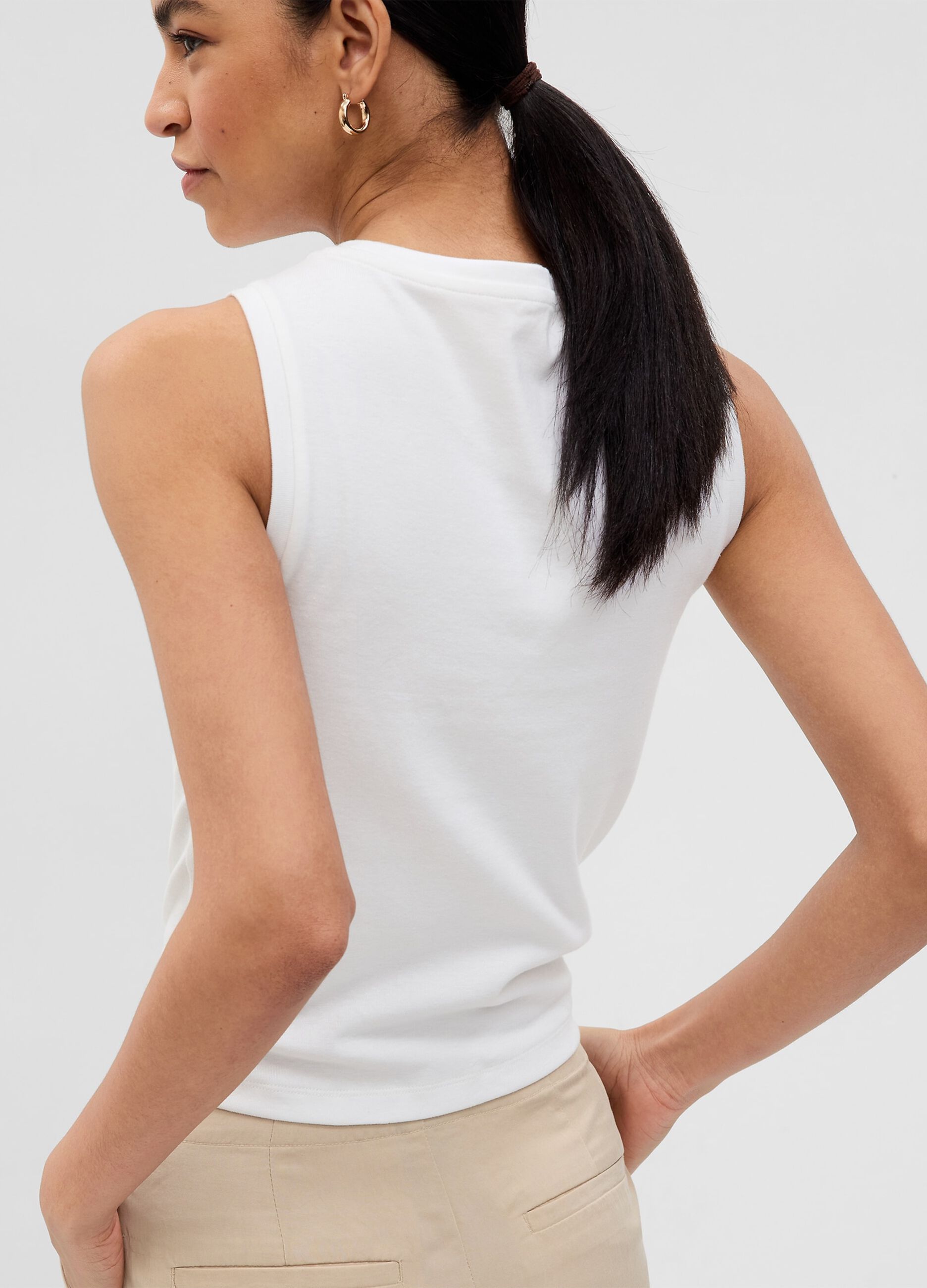 Tank top in stretch cotton and modal._1
