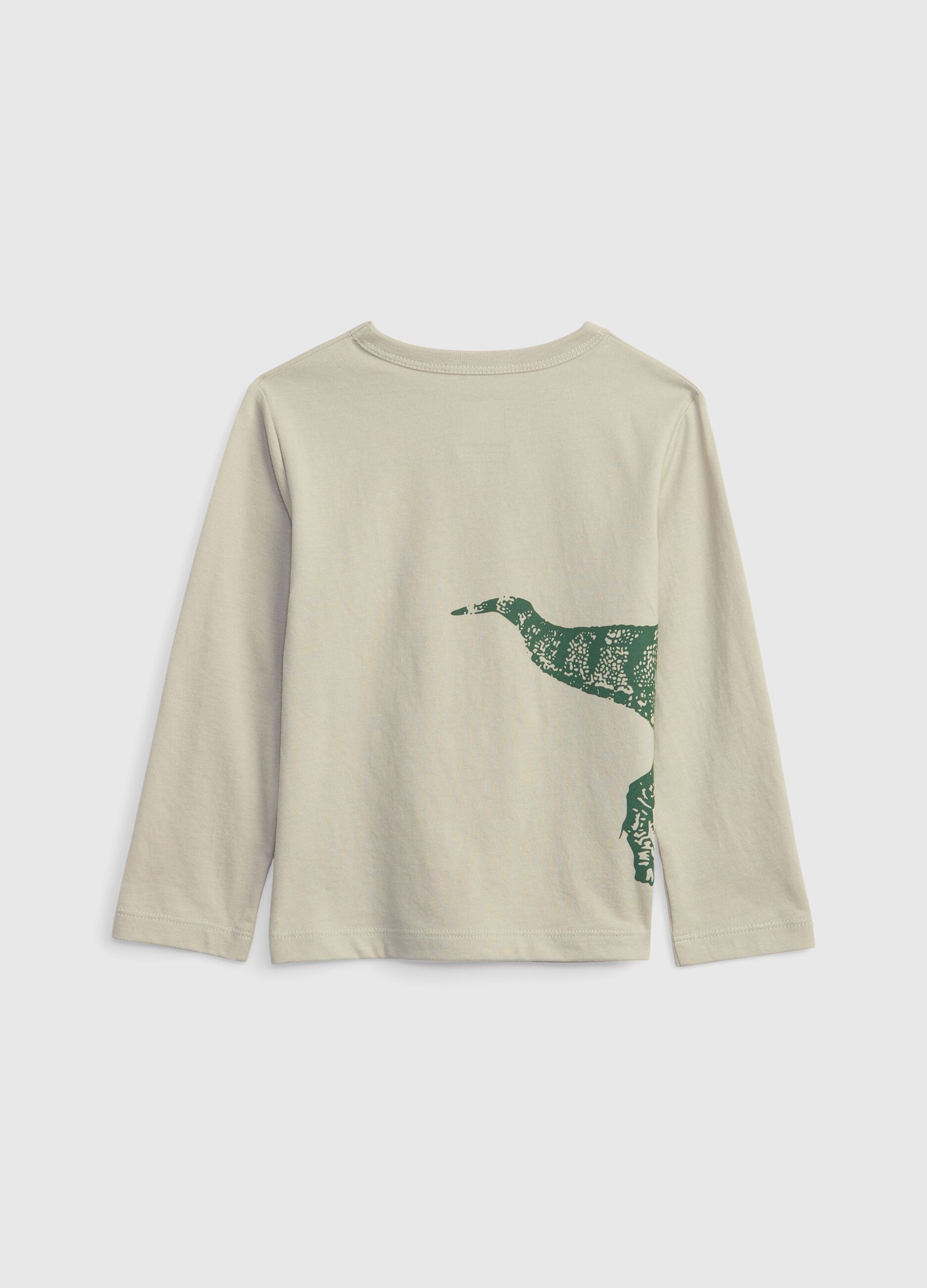 T-shirt con stampa dinosauro