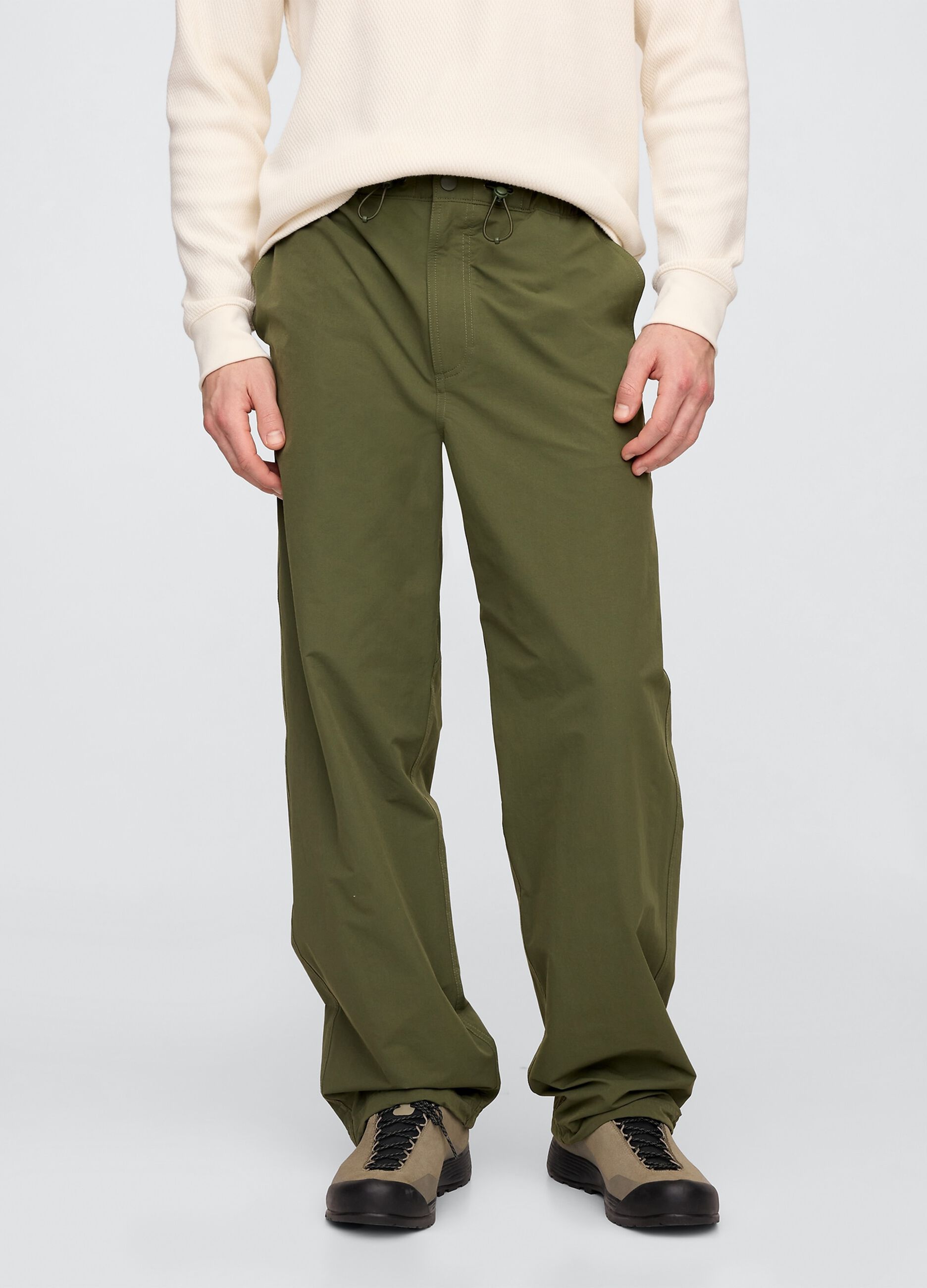 Pantaloni regular verdi Gap_1