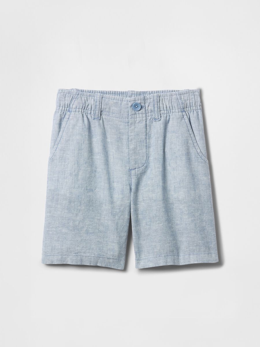 Bermuda bambino in lino e cotone Bimbo_1