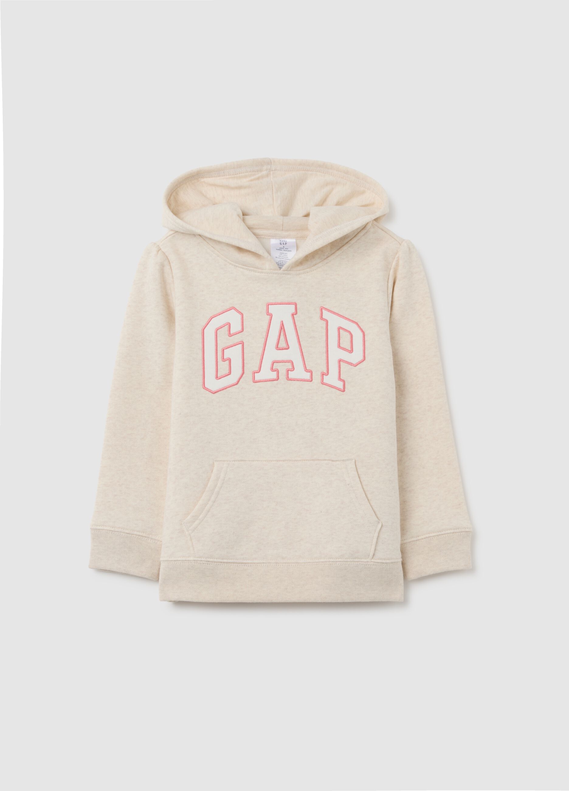 Felpa con cappuccio e patch logo