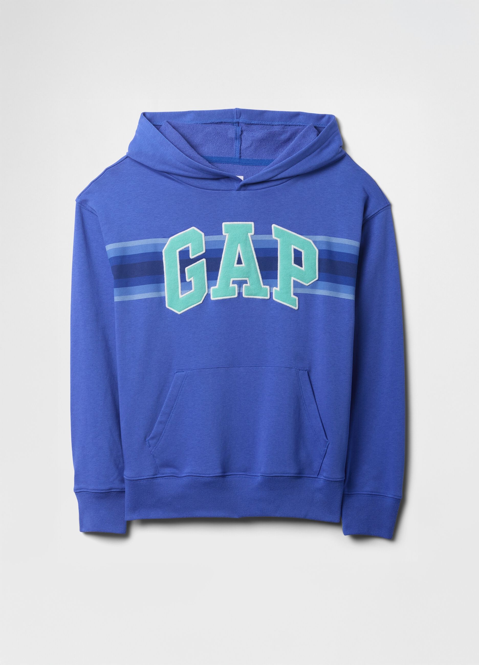 Felpa con cappuccio blu logo GAP_4