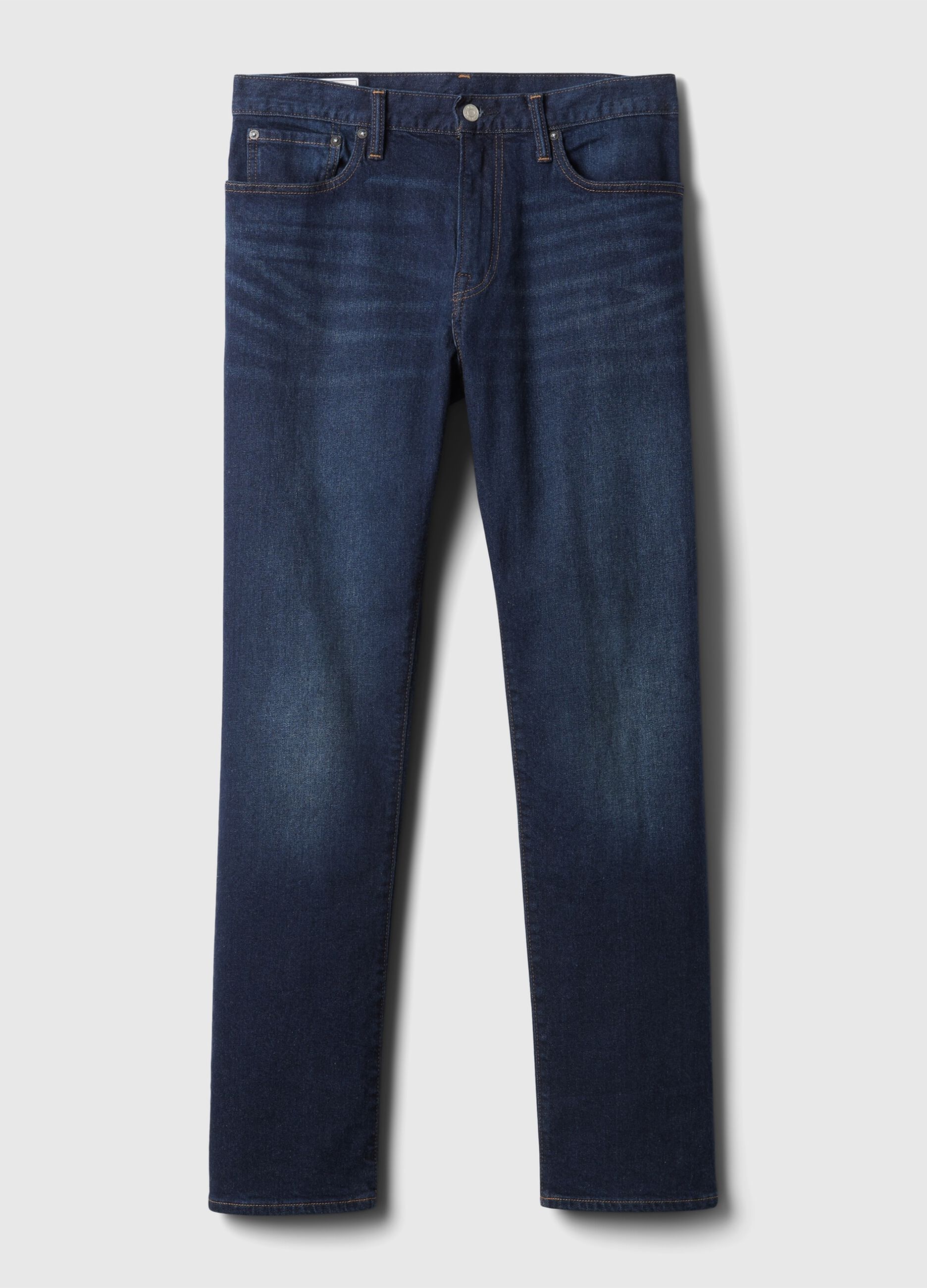 Jeans straight fit a vita media_3