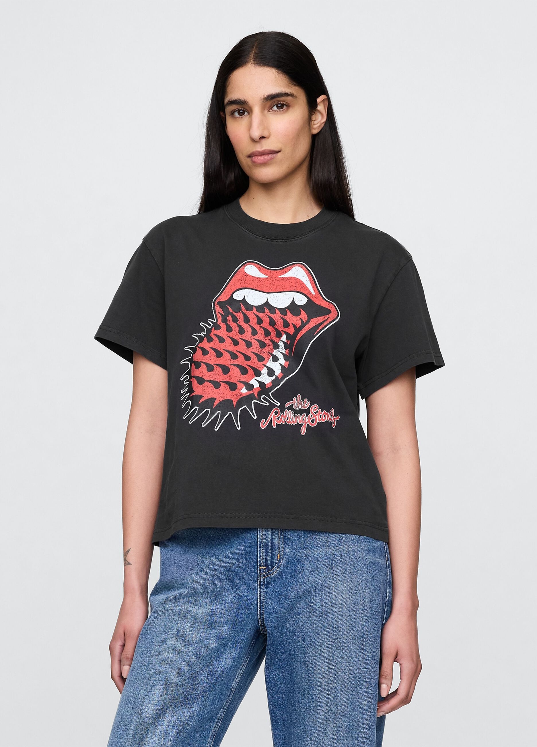 Cotton T-shirt with print