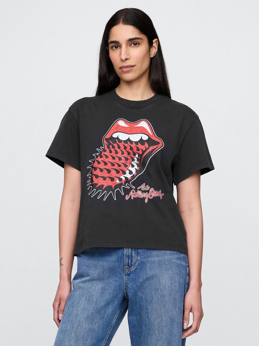 Cotton T-shirt with print Woman_0