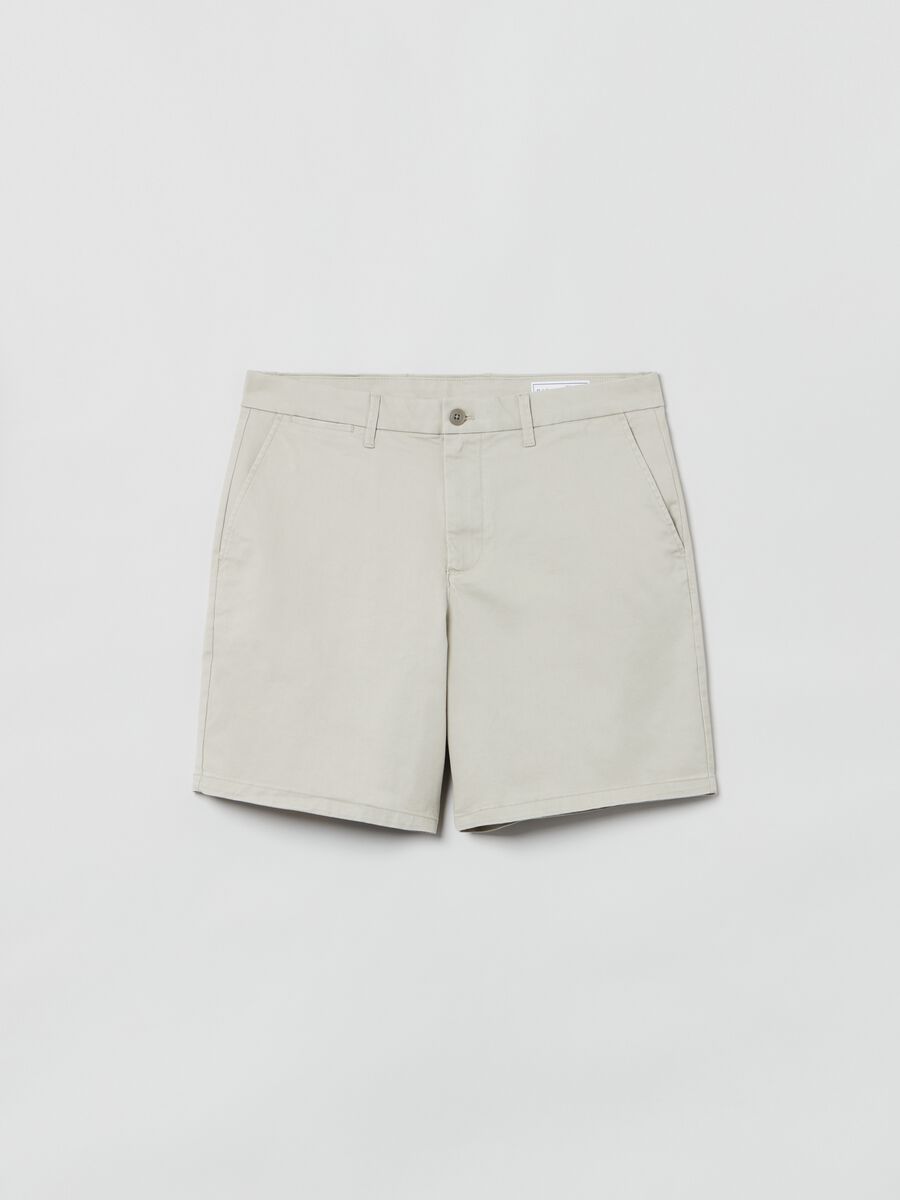 Shorts in stretch cotton Man_0