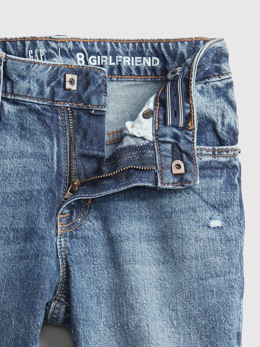 Jeans girlfriend con abrasioni Bambina_1