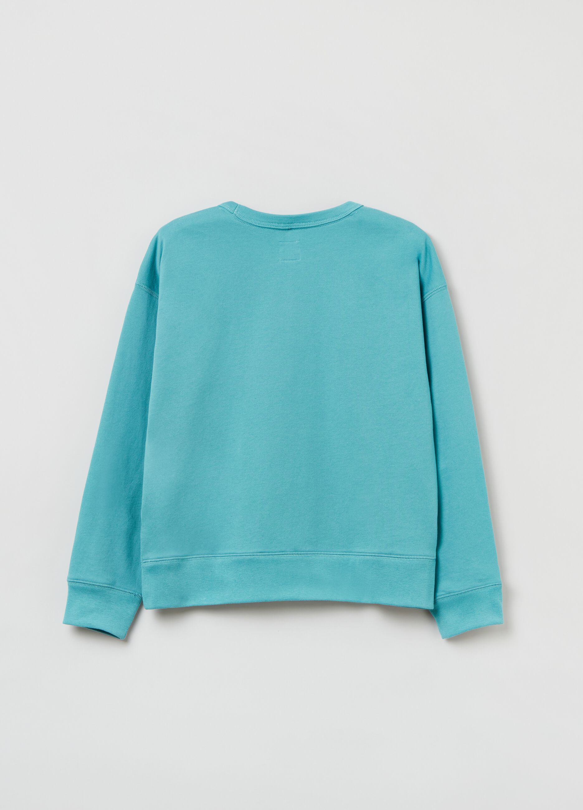 Sweatshirt with round neck and logo_1