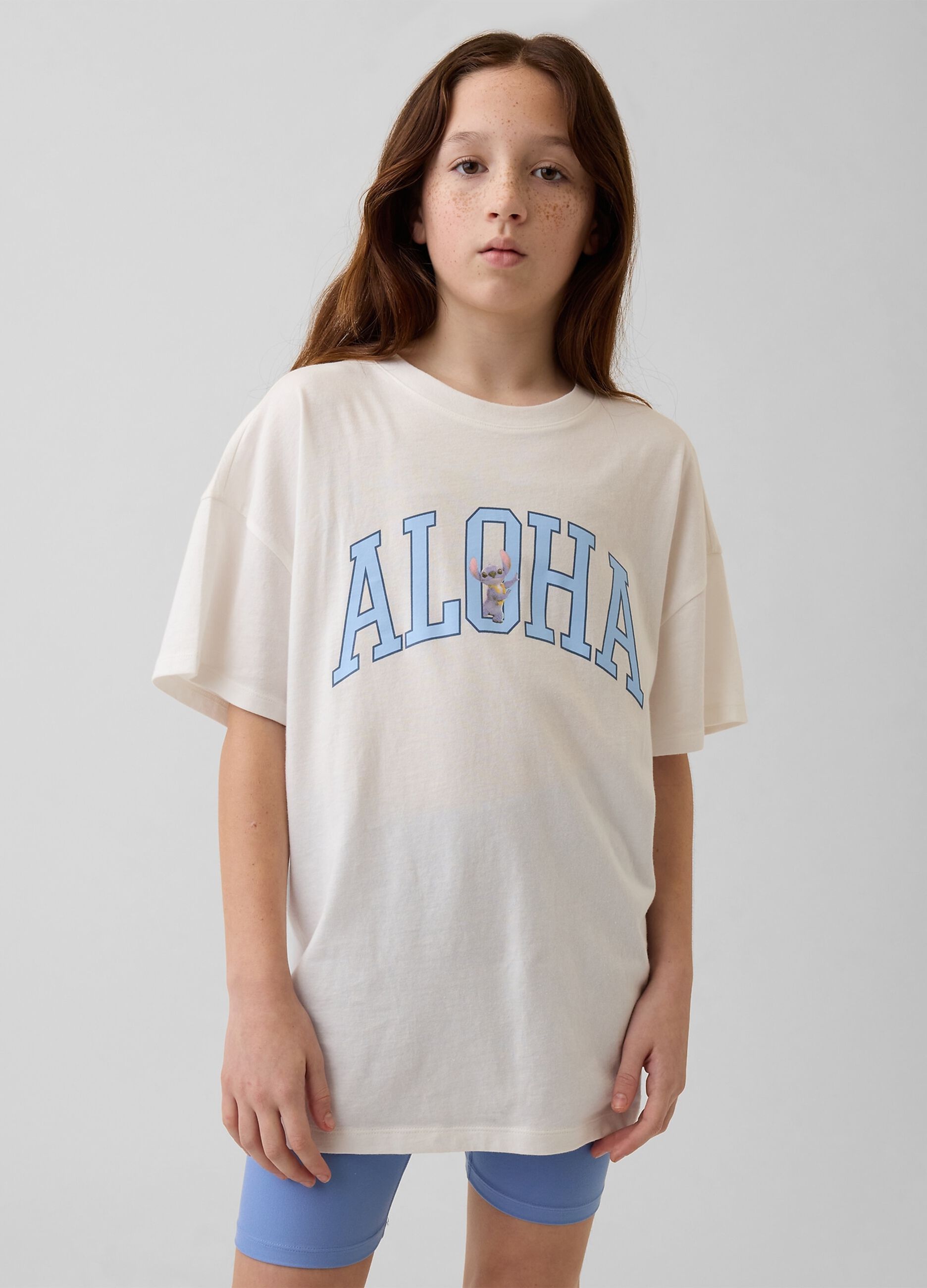 T-shirt Stitch Disney a maniche corte in puro cotone