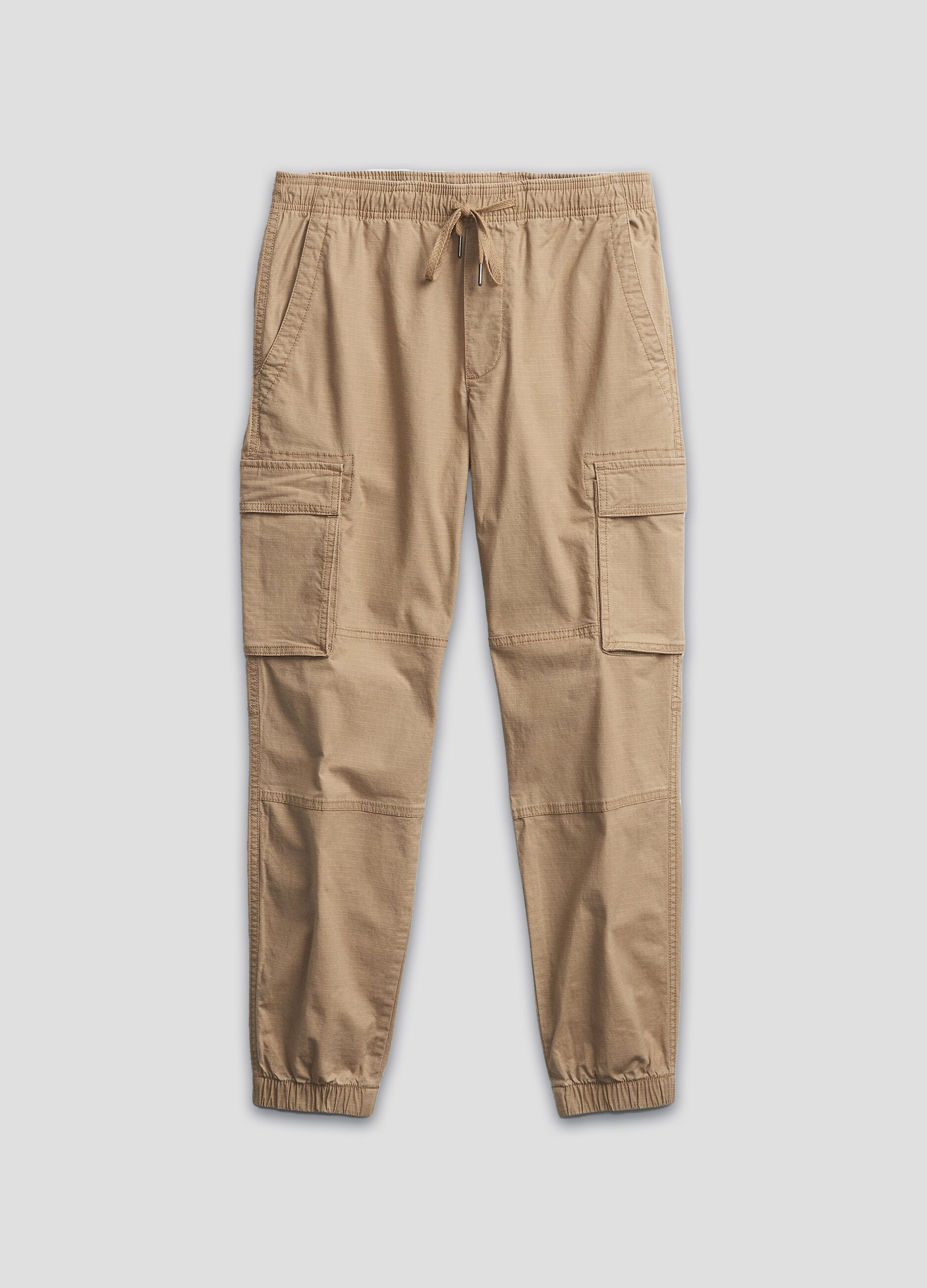 Cargo joggers with ripstop weave_2
