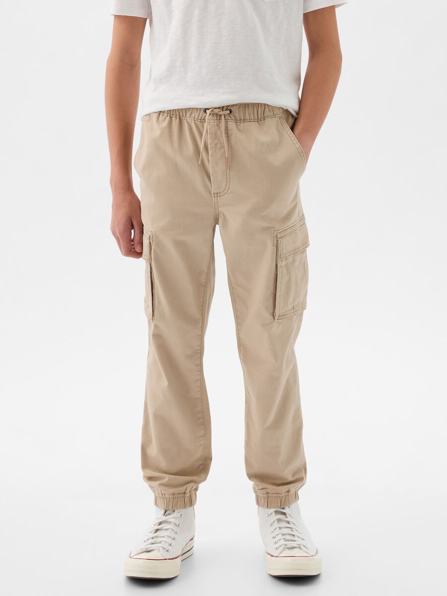 Joggers cargo in cotone stretch Bambino_2