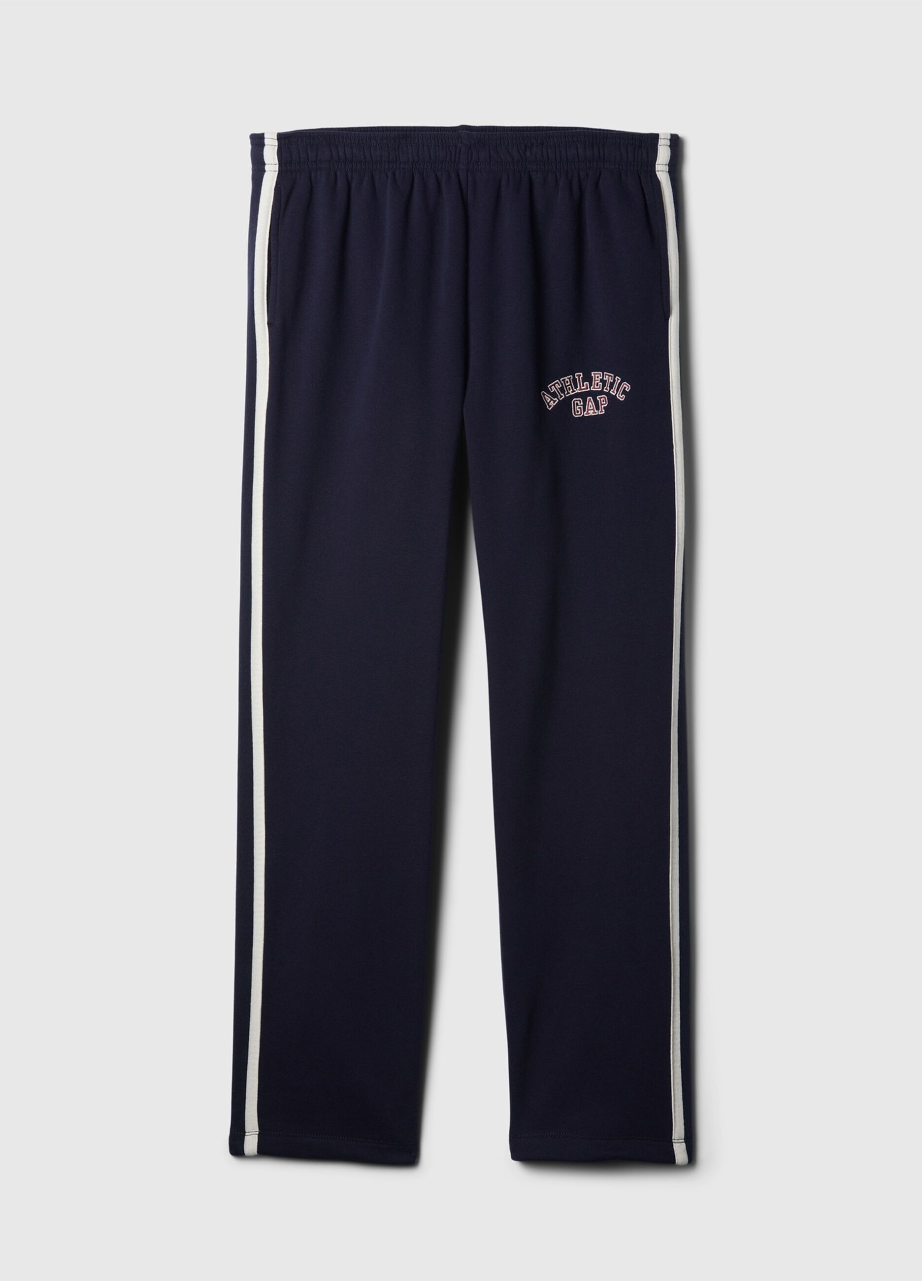 Joggers con bande rigate ricamo logo Athletic_4