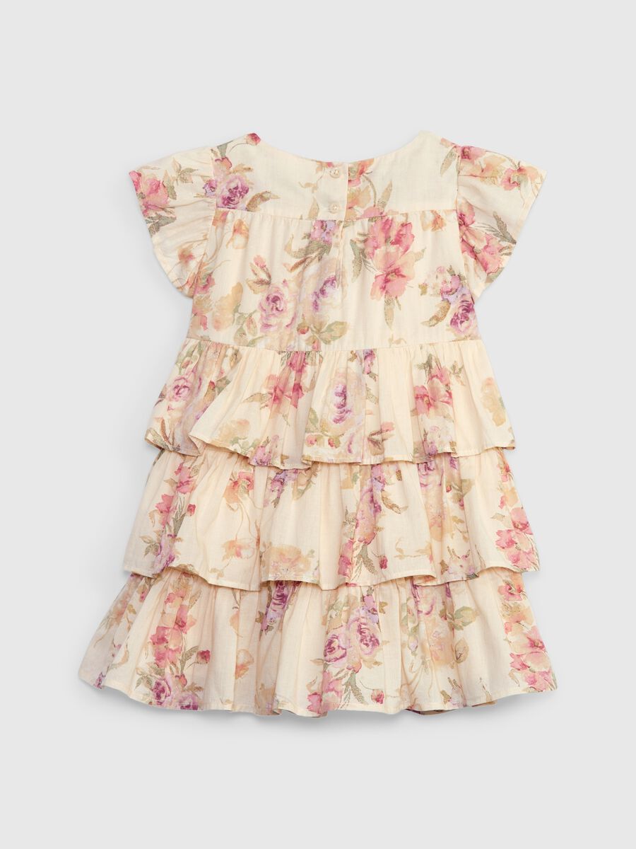 Tiered dress in floral cotton Toddler Girl_2