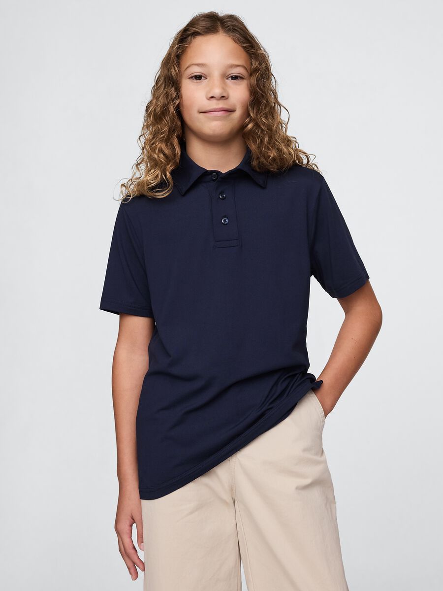 Navy Blue Short Sleeve Polo for Boys GAP Boy_0