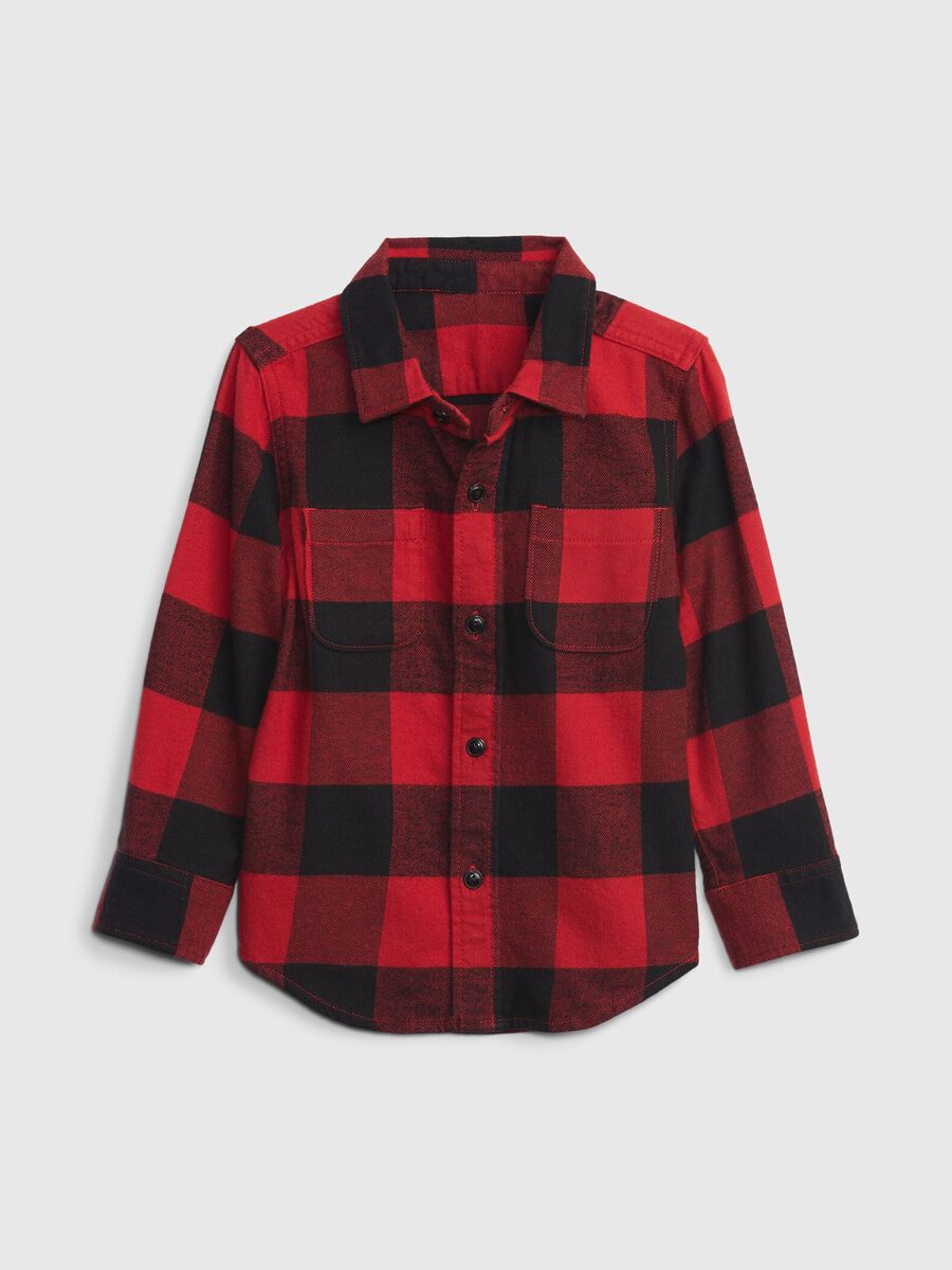 Check flannel shirt Toddler Boy_0