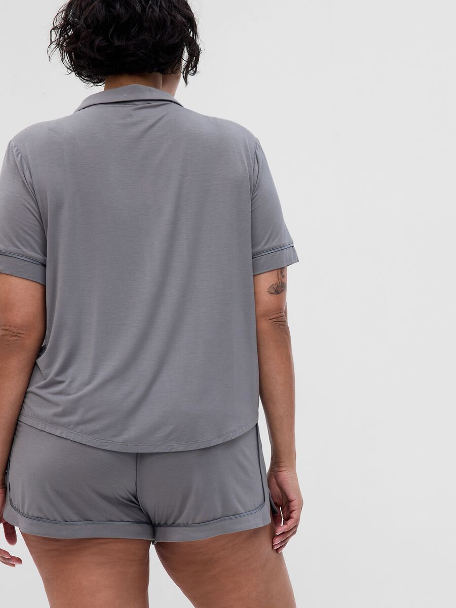 Shirt-style pyjama top Woman_4