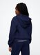 Girl's regular fit hoodie in blue cotton blend_2