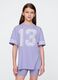 Purple T-shirt with sporty design_0