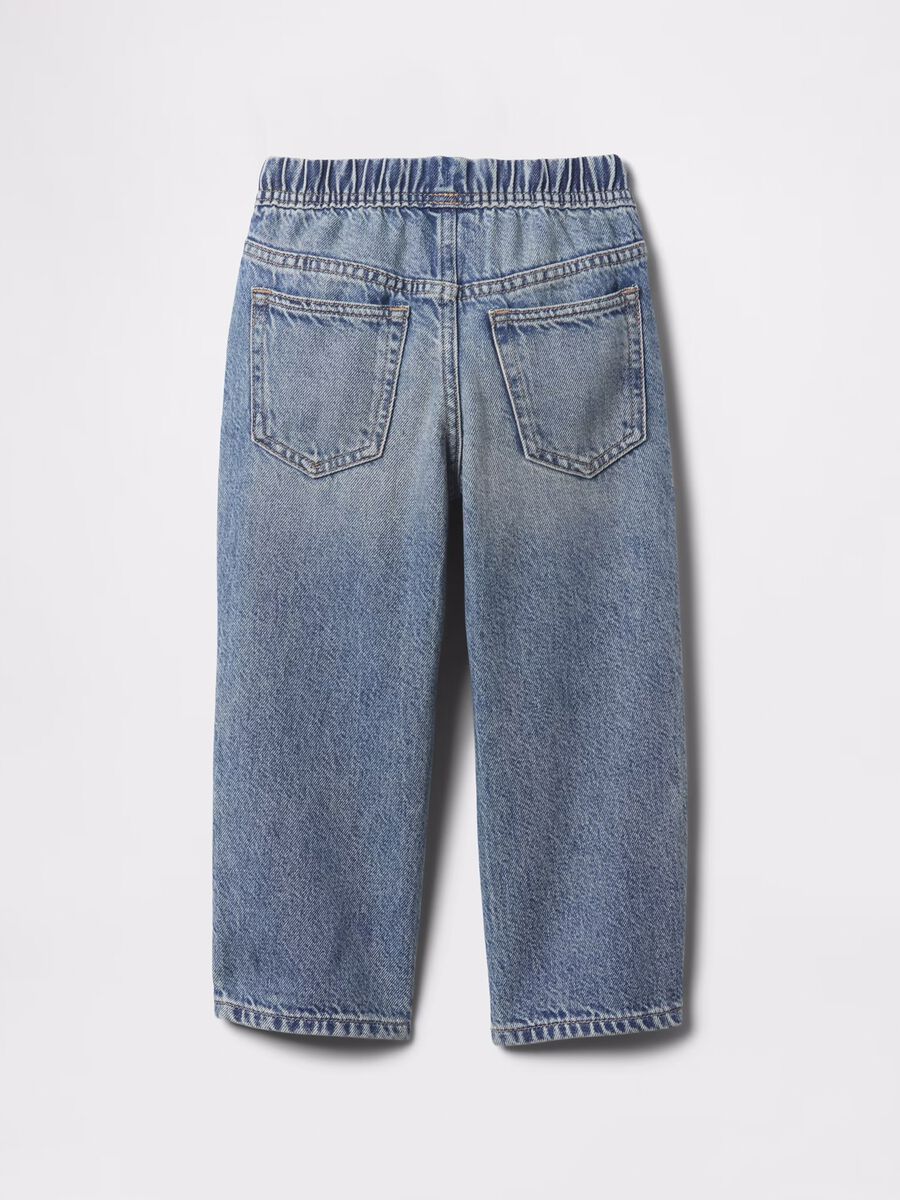 Light blue Lyocell denim trousers for kids GAP Kids Baby Boy_2