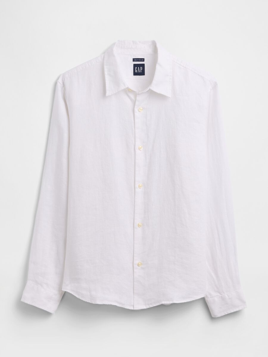 Camicia in puro lino Uomo_3