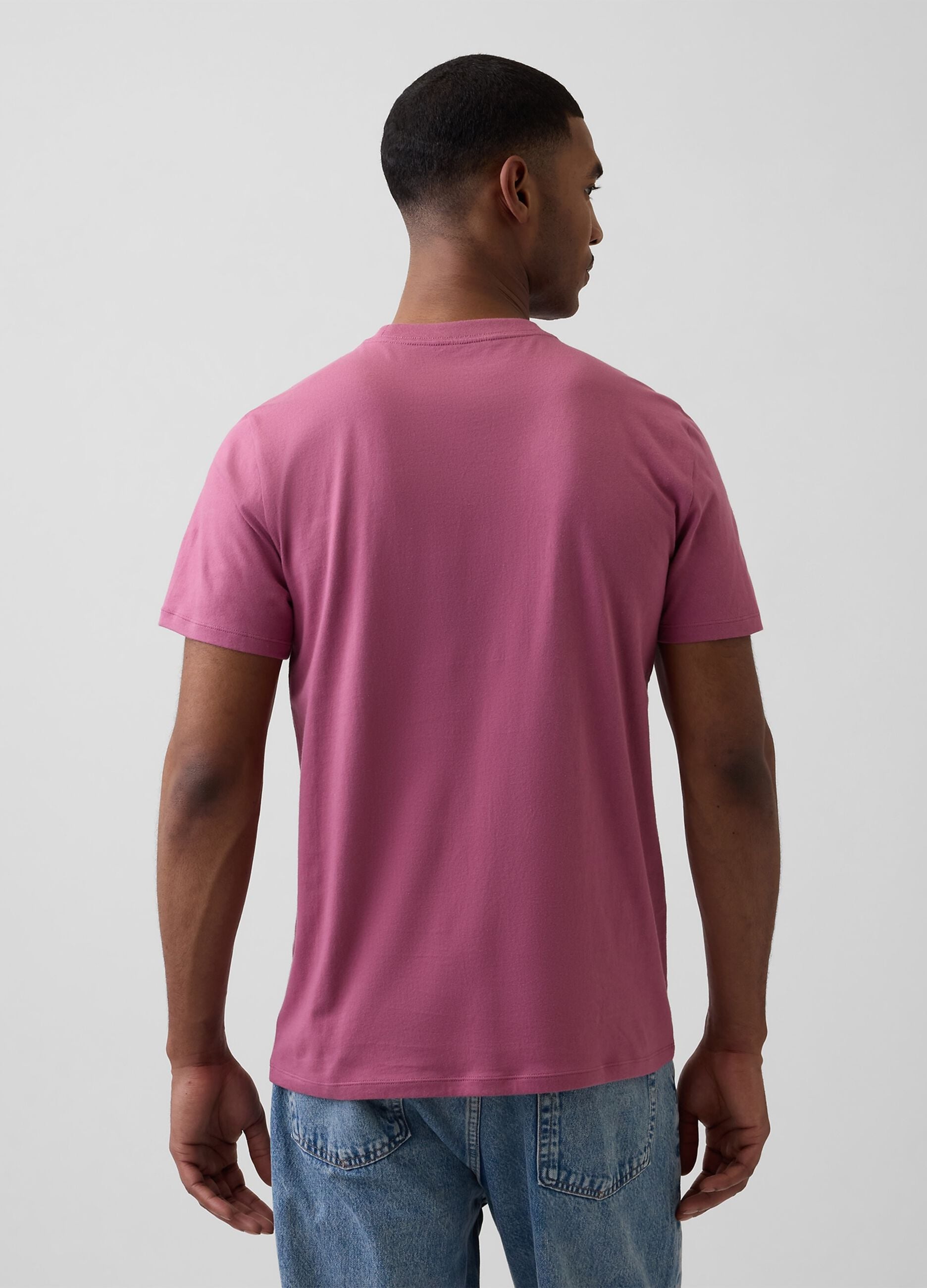 T-shirt a maniche corte con logo GAP in puro cotone