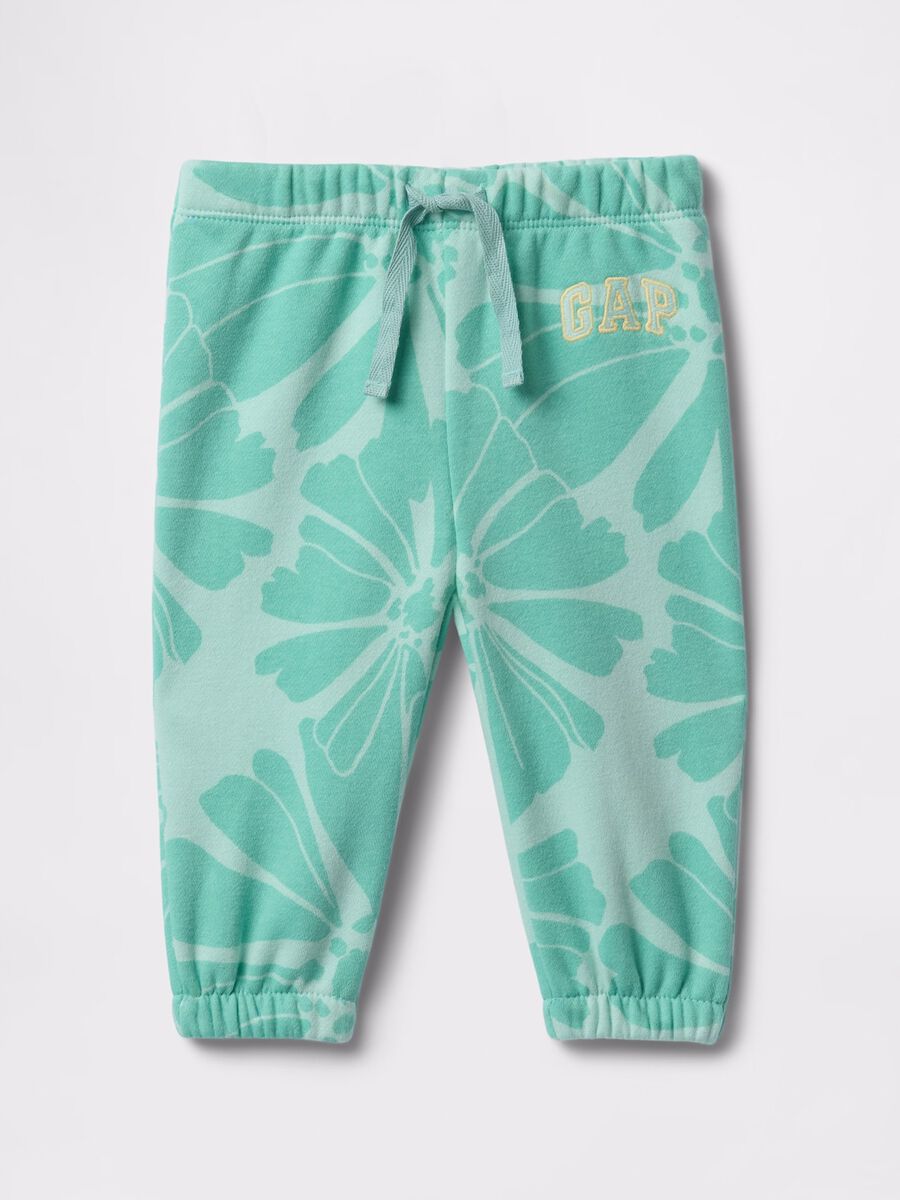 Pantaloni jogger verdi tinta unita GAP Kids Bimba_0