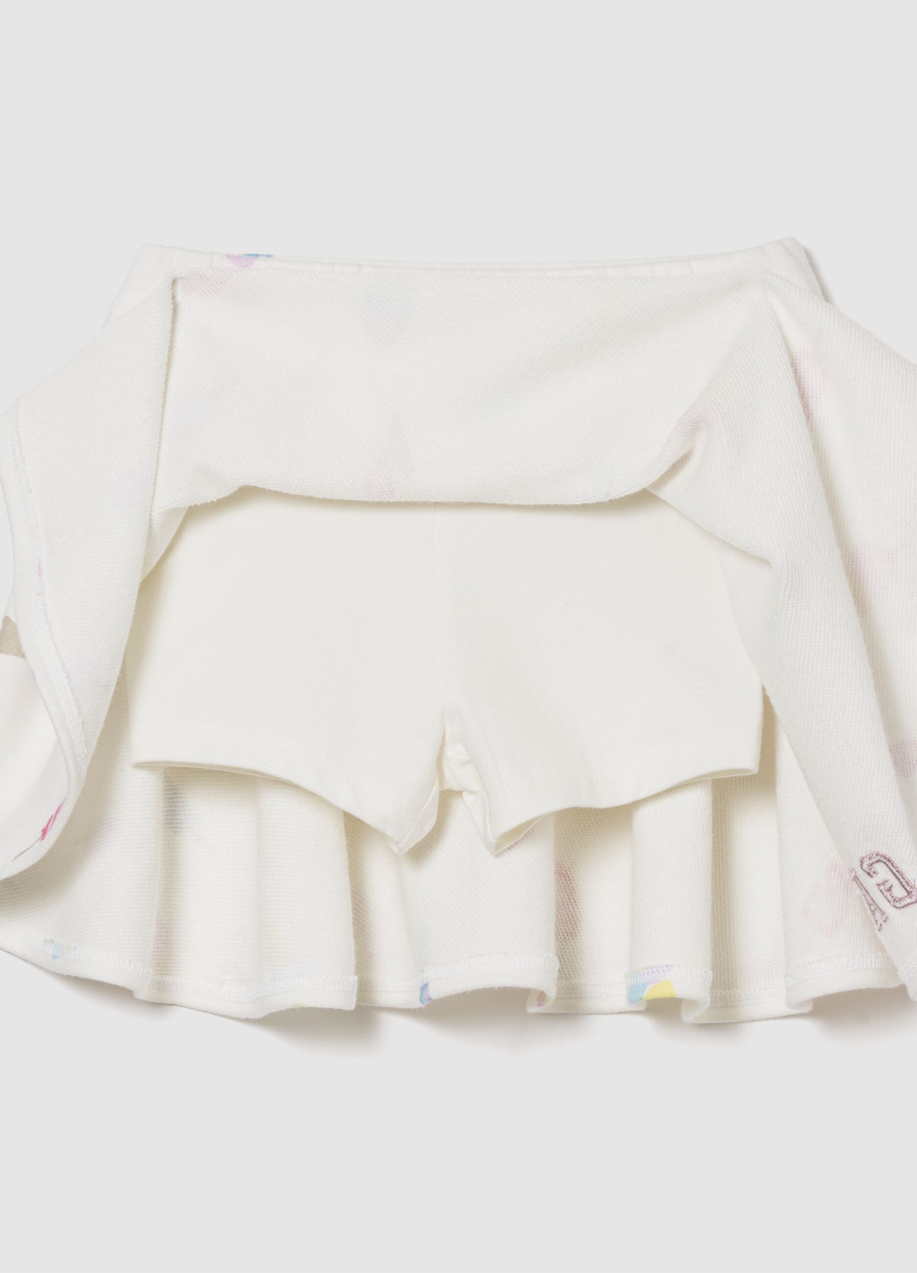 Set felpa e gonna in misto cotone con logo GAP