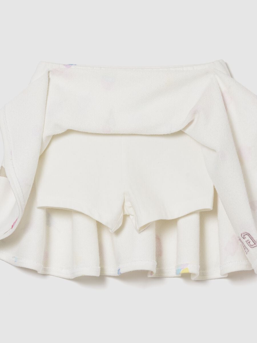 Set felpa e gonna in misto cotone con logo GAP Bimba_2