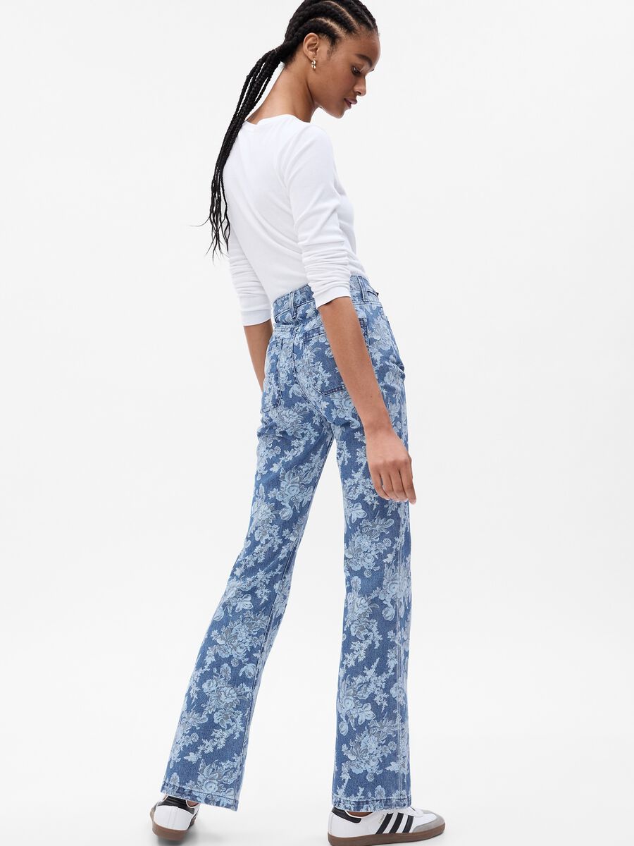 LoveShackFancy flare-fit jeans with print Woman_1