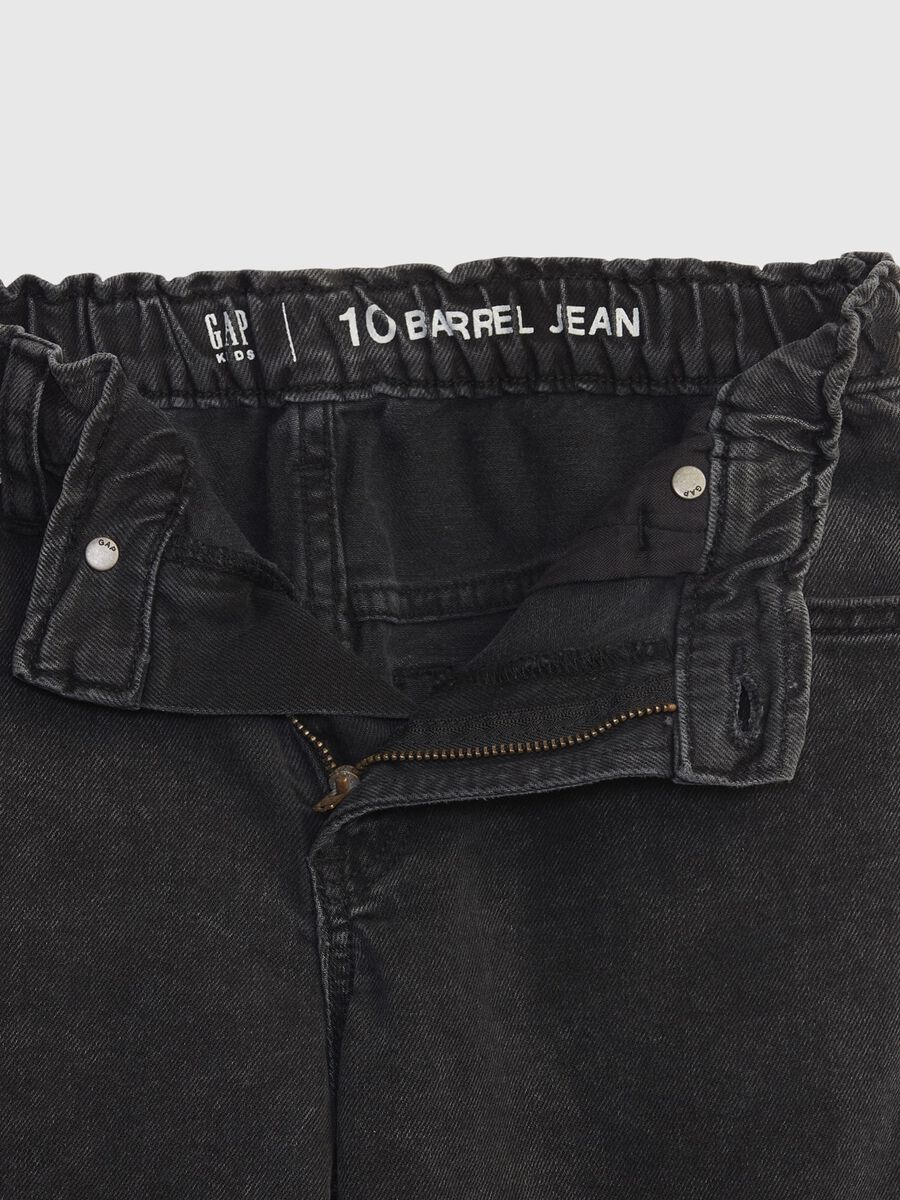 Barrel jeans with elastic waist band Girl_2