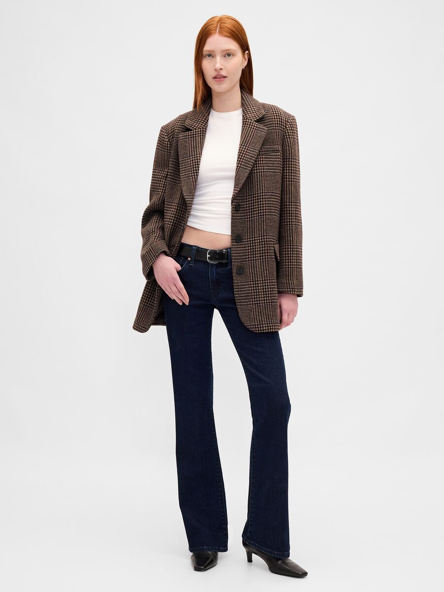 Brown Jacket with Checked Pattern Woman_2