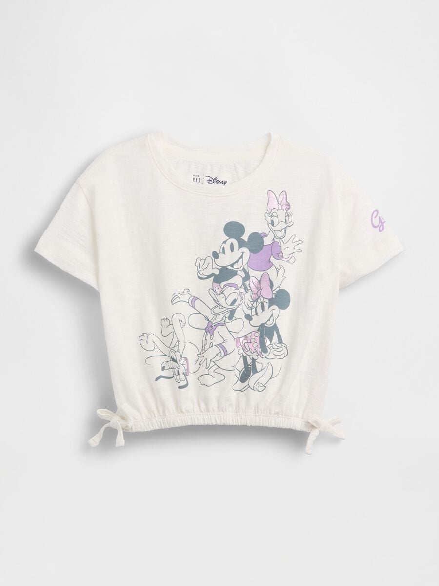 T-shirt Disney in puro cotone e coulisse Bimba_0
