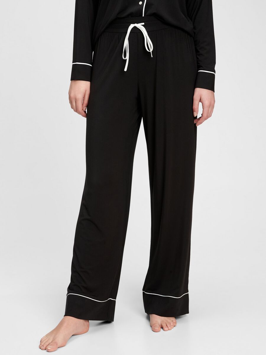 Wide leg pyjama bottoms Woman_0