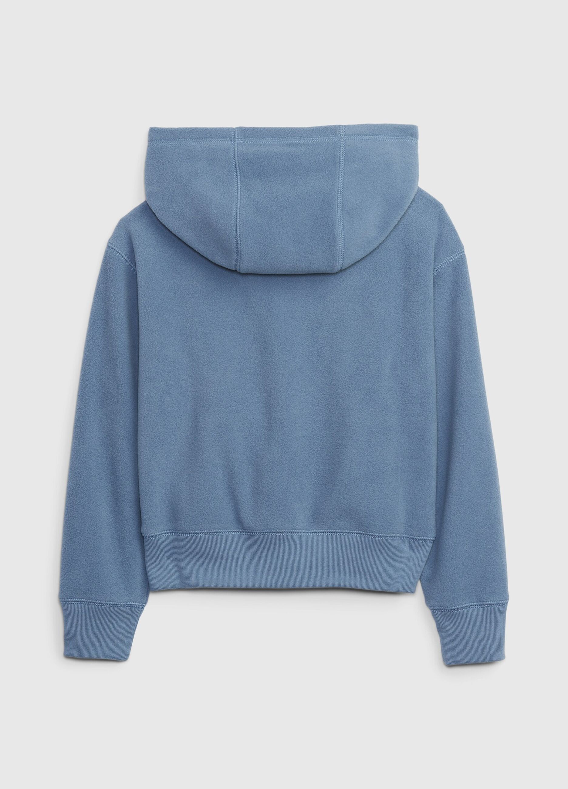 Fleece full-zip sweatshirt with hood_1