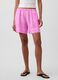 Shorts in puro lino con vita elasticizzata_1