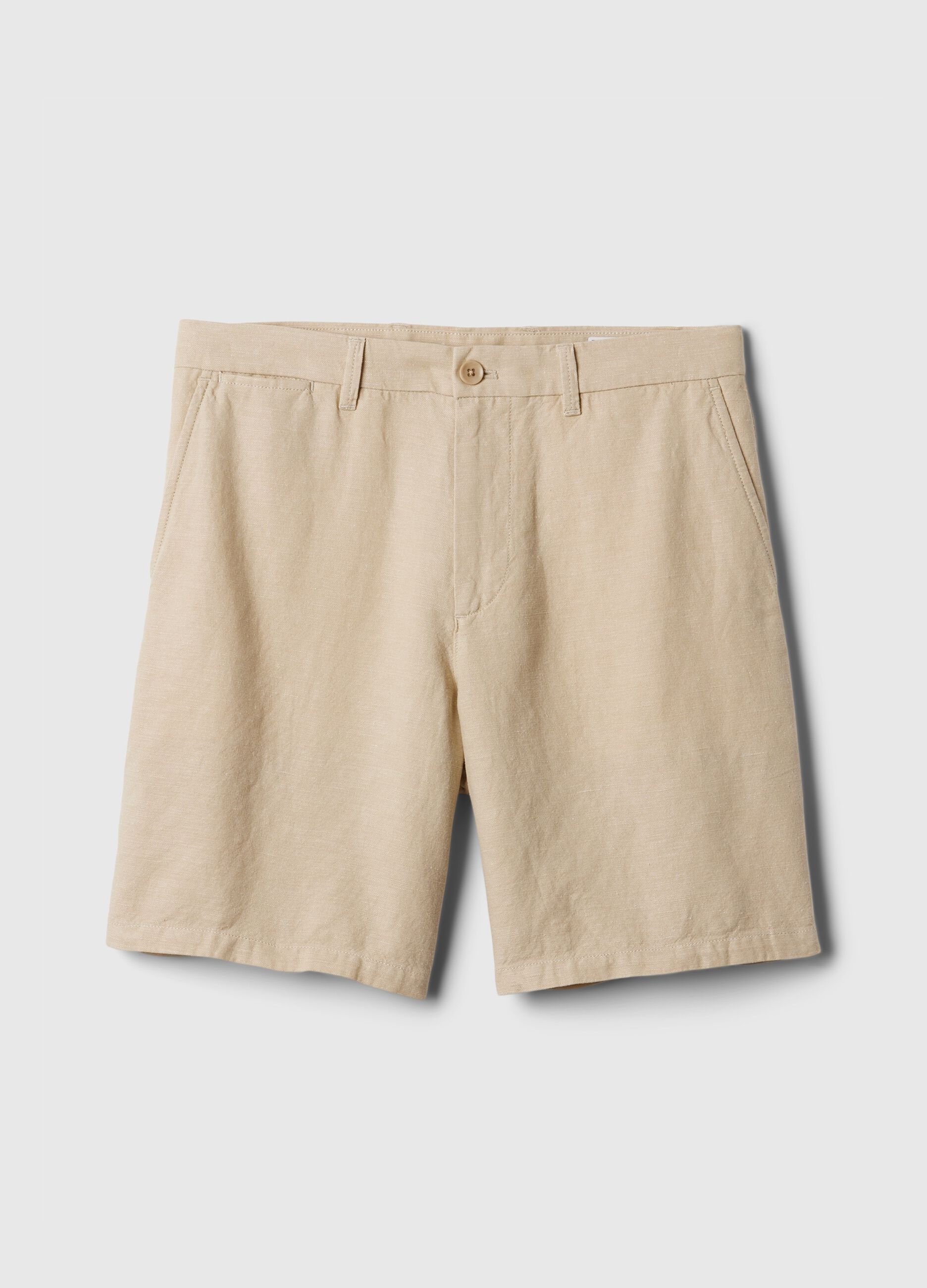 Bermuda relaxed fit in lino e cotone_4