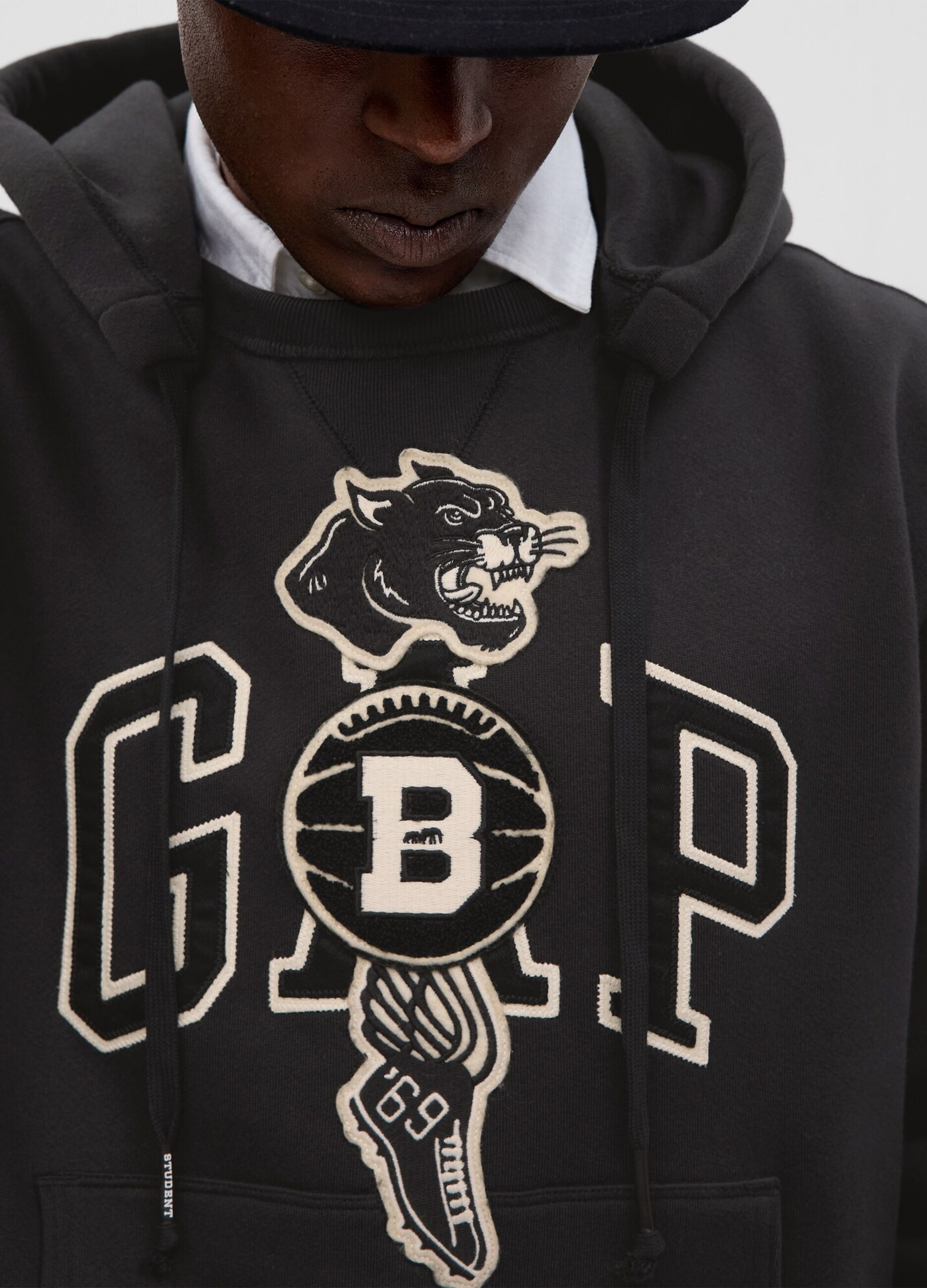 Hoodie with The Brooklyn Circus embroidery and logo_1