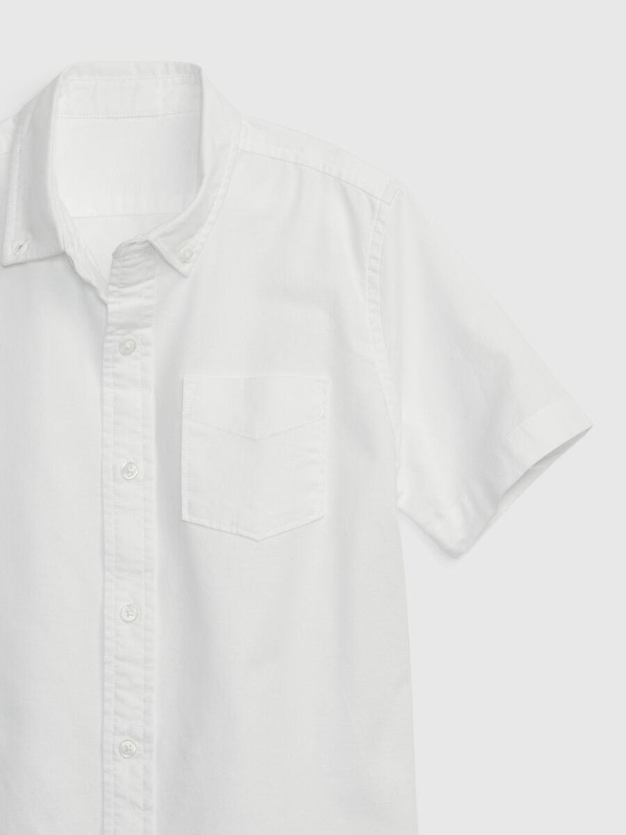 Camicia a maniche corte in cotone oxford Bambino_2