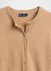 Beige cotton blend cardigan_4