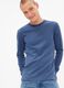 Long-sleeved T-shirt with waffle weave_0