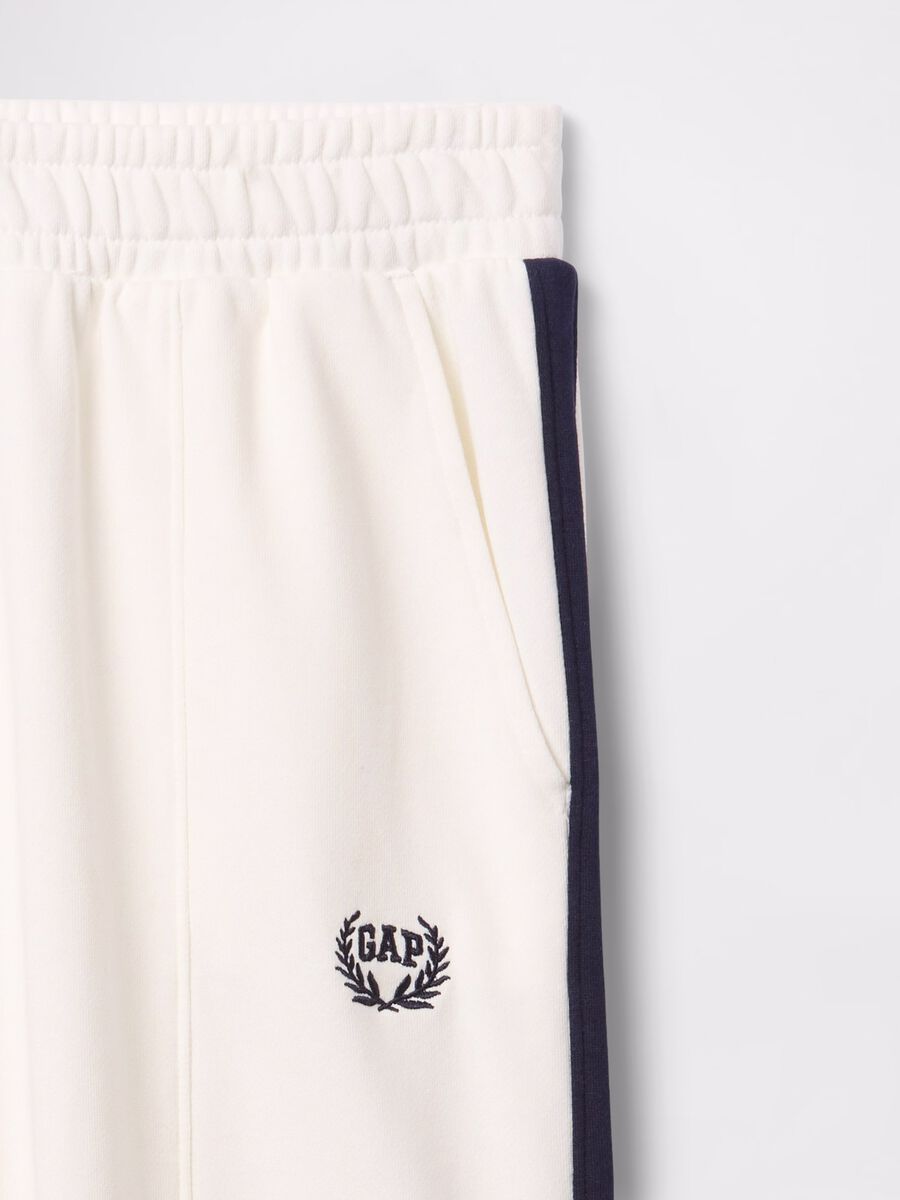 Pantaloni bianchi in misto cotone Gap Donna_5