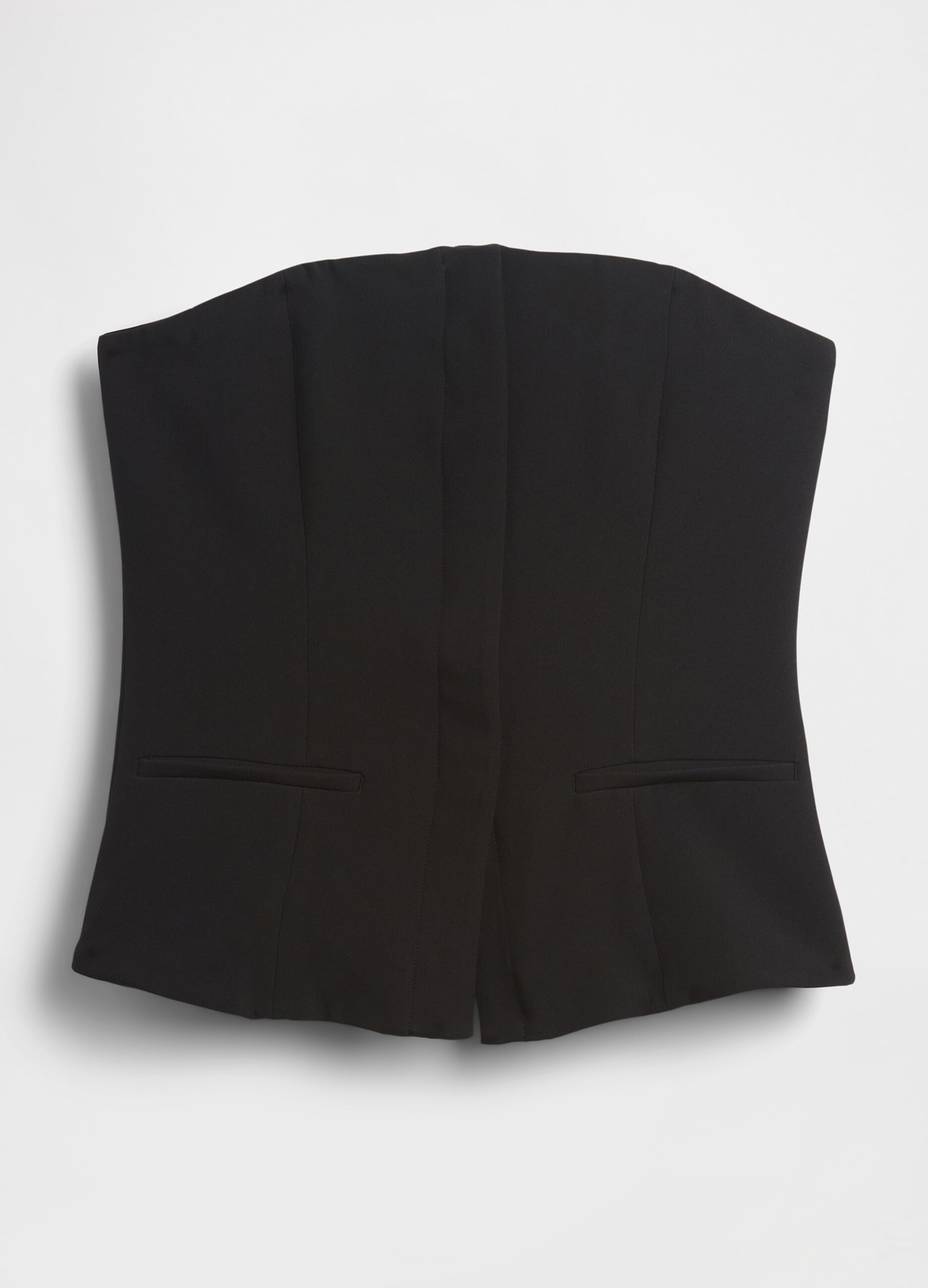 Gilet nero elasticizzato